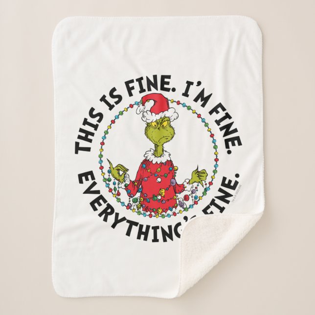 Couverture Sherpa Grinch | Everything's Fine (Devant)