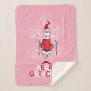 Couverture Sherpa Grinch Joyeux Grinchmas