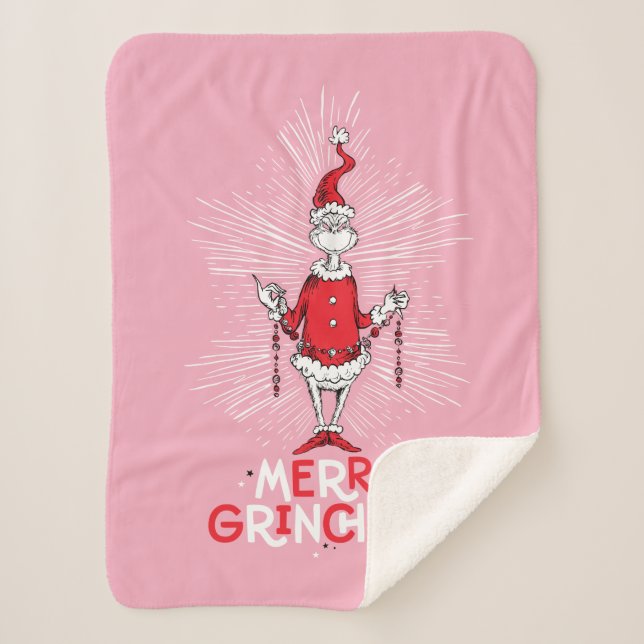 Couverture Sherpa Grinch | Joyeux Grinchmas (Devant)
