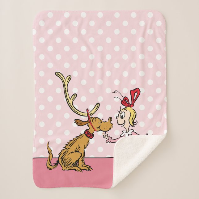 Couverture Sherpa Grinch | Max & Cindy Lou Who (Devant)