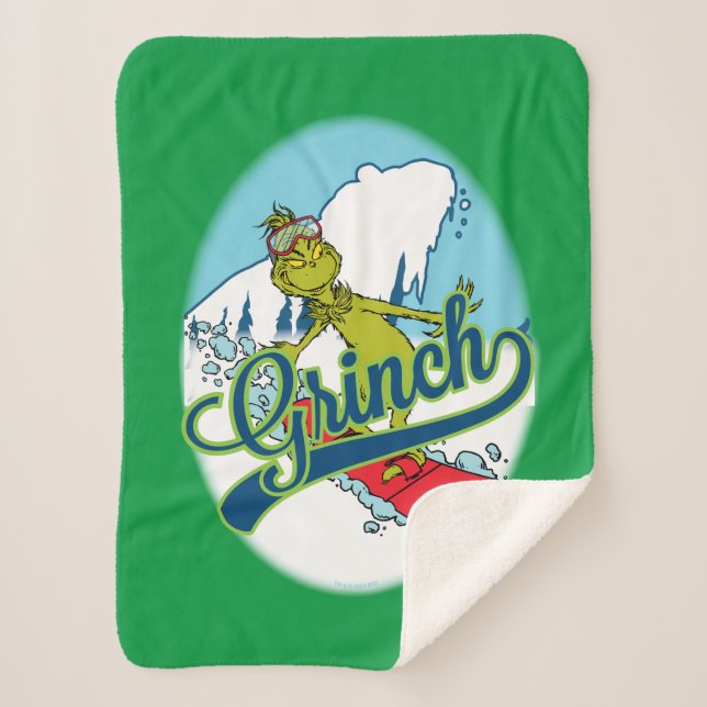 Couverture Sherpa Grinch Snowboard (Devant)