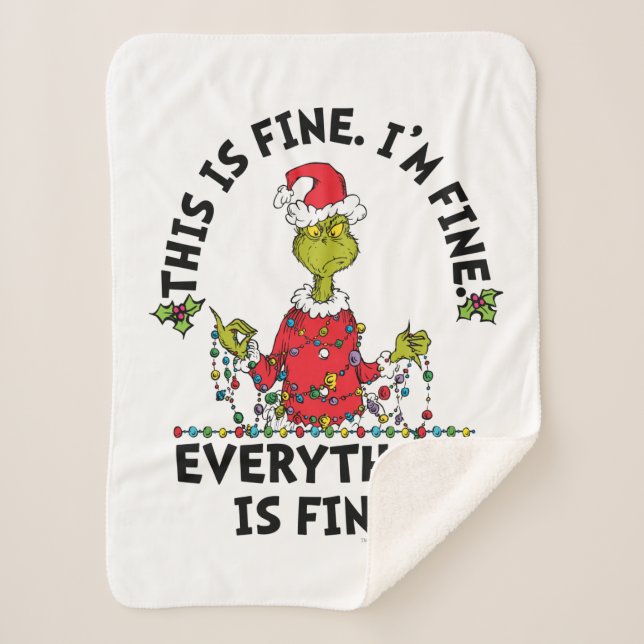 Couverture Sherpa Grinch | Tout va bien (Devant)