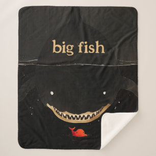 Couverture Sherpa Gros requin foncé