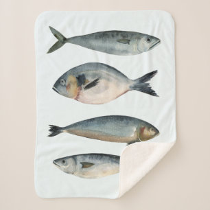 Couverture Sherpa Groupe de quatre poissons