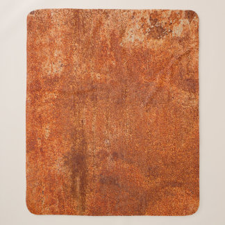 Couverture Sherpa Grunge texture métal rouillé. Corrosion rouillée e