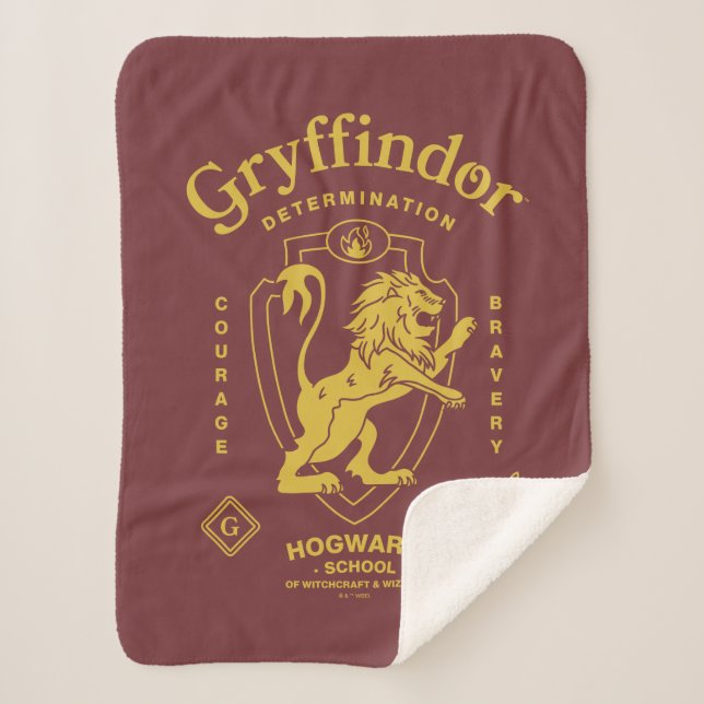 Couverture Sherpa GRYFFINDOR™ Détermination Courage Bravoure Armoiri (Devant)