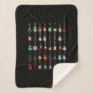Couverture Sherpa Guitariste Guitare instrument de musique Rock et R