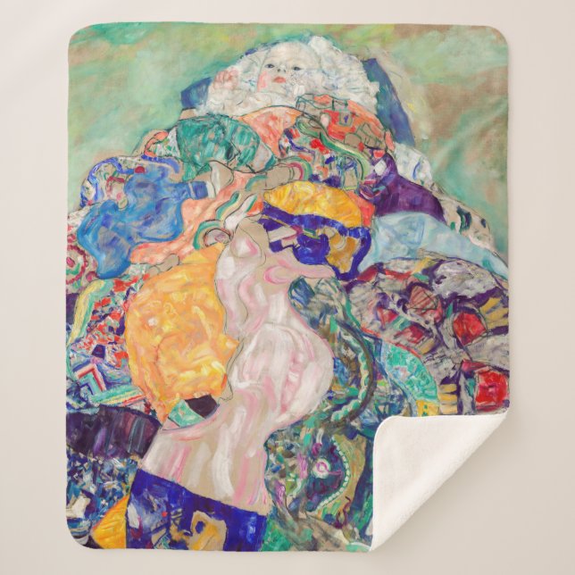 Couverture Sherpa Gustav Klimt - Bébé / Berceau (Devant)