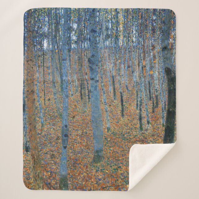 Couverture Sherpa Gustav Klimt Beech (Devant)