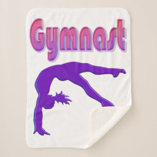 Couverture Sherpa Gymnaste Power Tumbling Purple Metallen