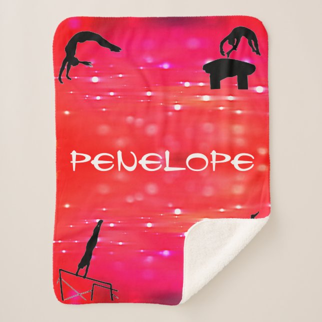 Couverture Sherpa Gymnastique personnalisée Sherpa Blanket (Devant)
