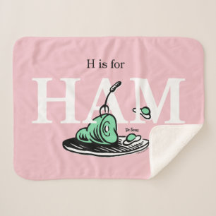 Couverture Sherpa "H pour JAMBON" Conception de l'alphabet