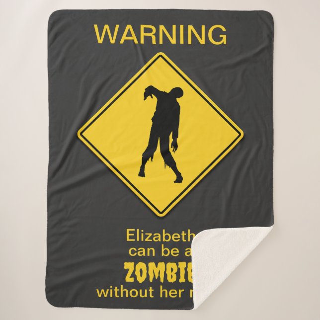 Couverture Sherpa Halloween Zombie (Devant)