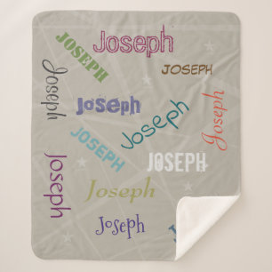 Couverture Sherpa HAMbWG - Fleece la plus douce - Votre nom!