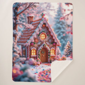 Couverture Sherpa Happy Winter with Christmas