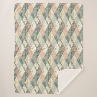 Couverture Sherpa Harlequin Rétro Français