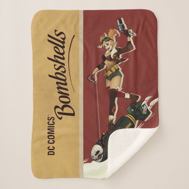 Couverture Sherpa Harley Quinn Bombshells Pinup (Devant)