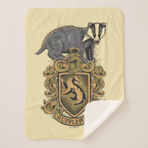 Couverture Sherpa Harry Potter   Cimier de Hufflepuff avec Badger