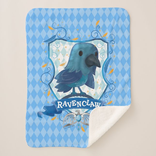 Couverture Sherpa Harry Potter | Crête RAVENCLAW™ de charme (Devant)