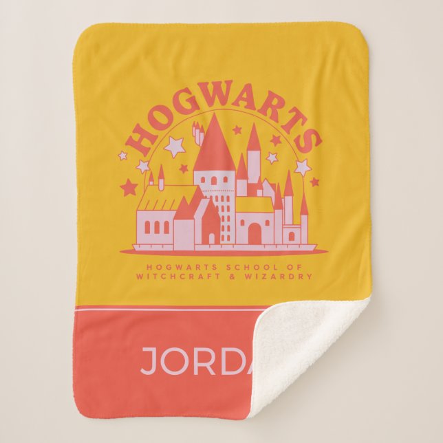 Couverture Sherpa HARRY POTTER™ | Cute HOGWARTS™ School (Devant)