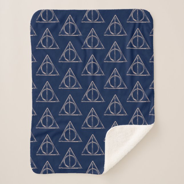 Couverture Sherpa Harry Potter | Deathly Hallows Watercolor (Devant)