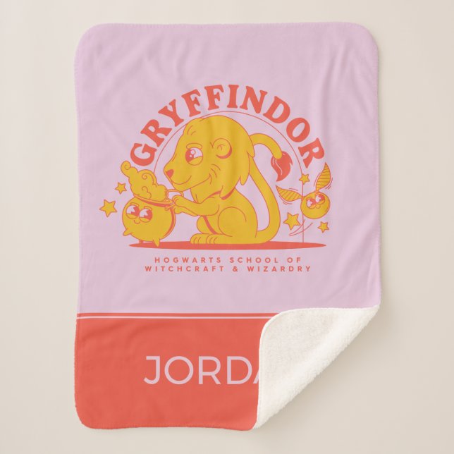 Couverture Sherpa HARRY POTTER™ | École de Hogwarts GRYFFINDOR™ (Devant)