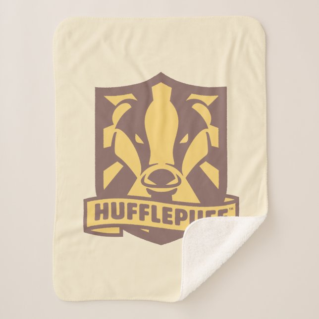 Couverture Sherpa HARRY POTTER™ | Été Magique HUFFLEPUFF™ Crest (Devant)