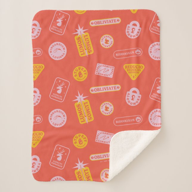 Couverture Sherpa HARRY POTTER™ | Motif Spings (Devant)