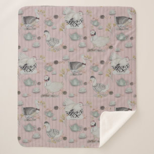 Couverture Sherpa Haute Couture Poulet
