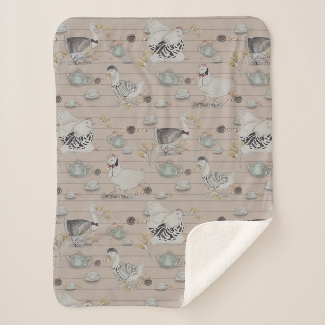 Couverture Sherpa Haute Couture Print Kidsroom (Devant)
