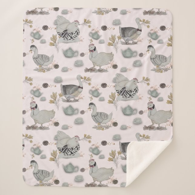 Couverture Sherpa Haute Couture Print Kidsroom (Devant)
