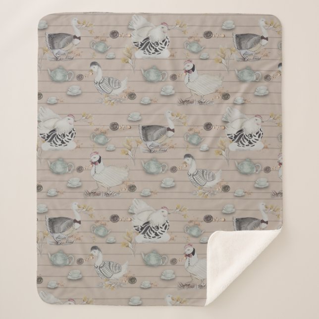 Couverture Sherpa Haute Couture Print Kidsroom (Devant)