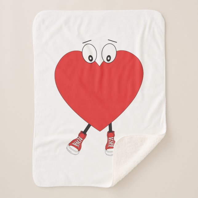Couverture Sherpa Heart Shape (Devant)
