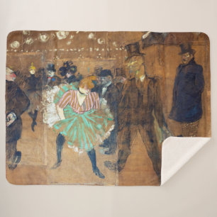 Couverture Sherpa Henri de Toulouse-Lautrec - Danse à la Rouge