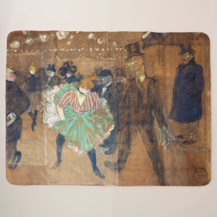 Couverture Sherpa Henri de Toulouse-Lautrec - Danse au Rouge