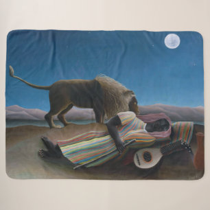 Couverture Sherpa Henri Rousseau - La Bohémienne endormie