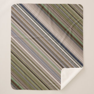 Couverture Sherpa Herbes d'automne Brown et vert