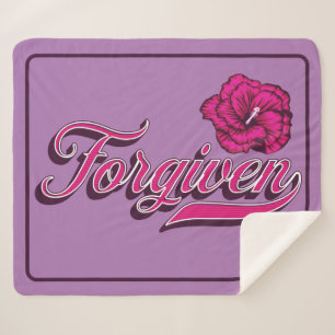 Couverture Sherpa Hibiscus blanc