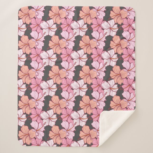 Couverture Sherpa Hibiscus flower (Devant)