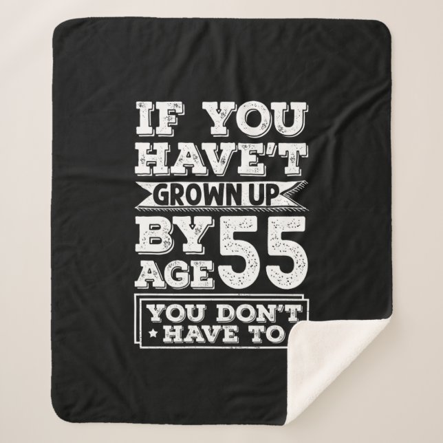 Couverture Sherpa Hilarious Age 55 (Devant)