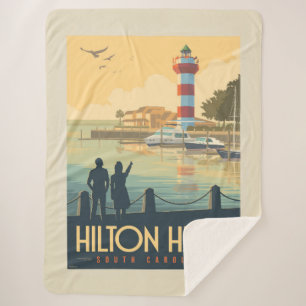 Couverture Sherpa Hilton Head Caroline du Sud