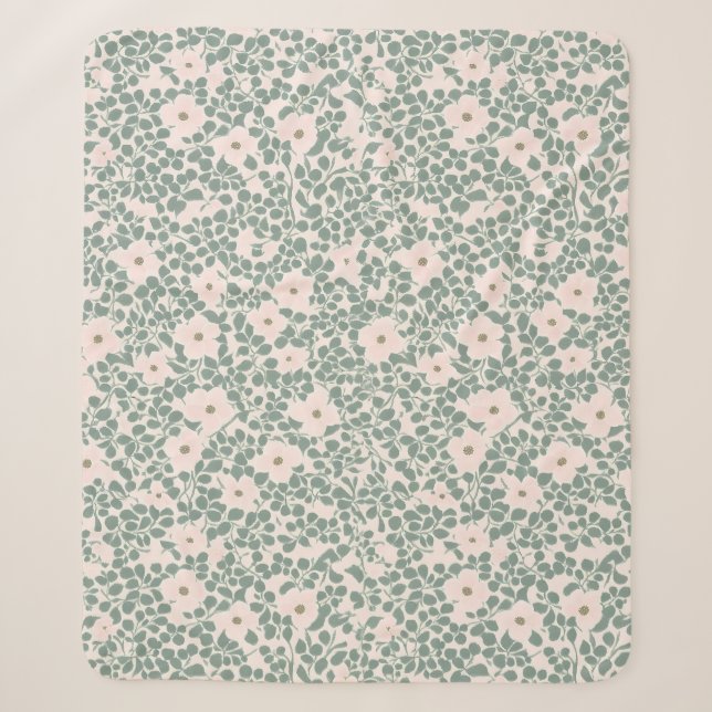 Couverture Sherpa Hippie Boho Floral (Devant)