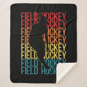 Couverture Sherpa Hockey sur gazon Vintage rétrograde Hockey sur gaz