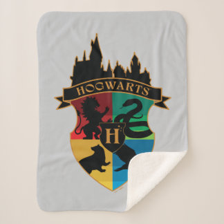 Couverture Sherpa HoGWARTS™ Castle Crest House Insigne de fierté