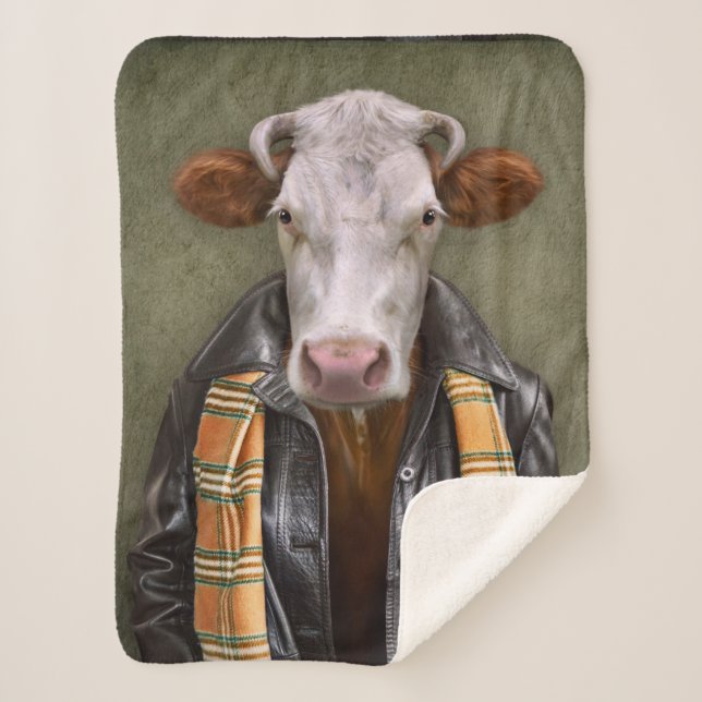 Couverture Sherpa Homme de vache (Devant)