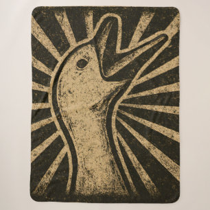 Couverture Sherpa Honk Goose Funny Duck Chicken Mème