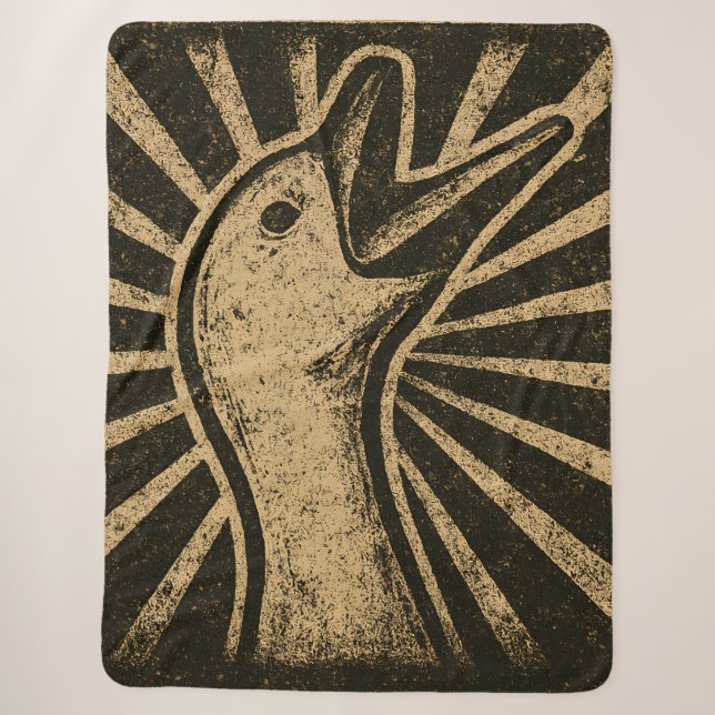 Couverture Sherpa Honk Goose Funny Duck Chicken Mème (Devant)