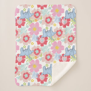 Couverture Sherpa Horton Entend un Qui Motif de fleurs pastel