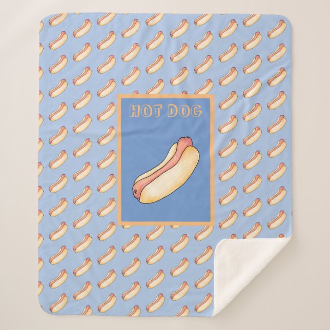 Couverture Sherpa Hot dog (Devant)