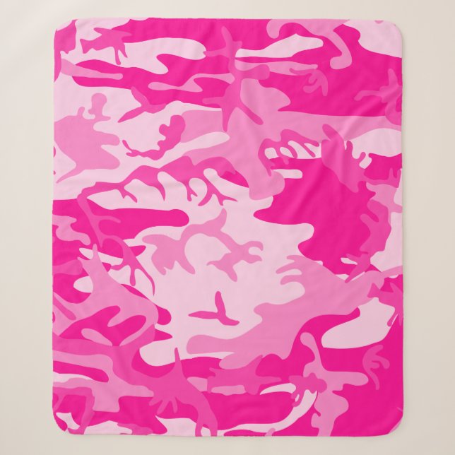Couverture Sherpa hot pink (Devant)